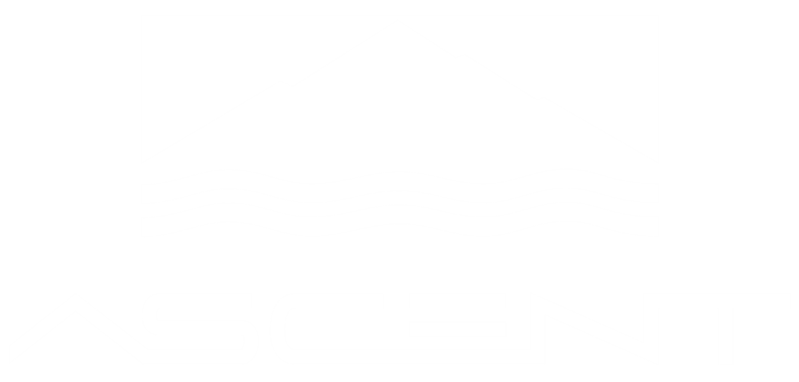 Ascent logo - all white with transparent background.